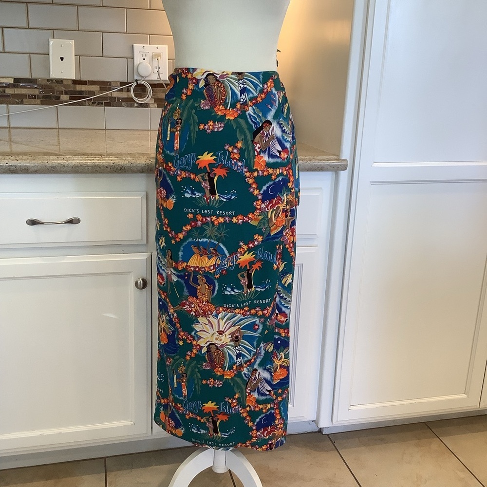 Reyn Spooner Tropical Print Wrap Skirt Gary’s Island